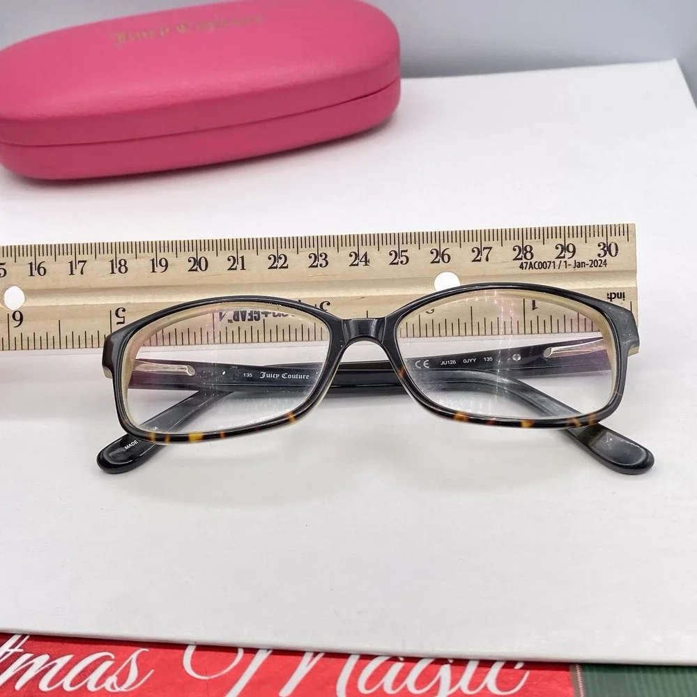 Juicy Couture Dark Tortoise Eyeglass Frames JU126 OJYY 135 Replacement
